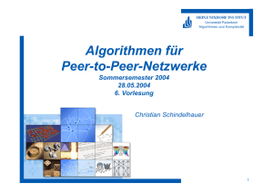 Algorithmen für Peer-to-Peer-Netzwerke