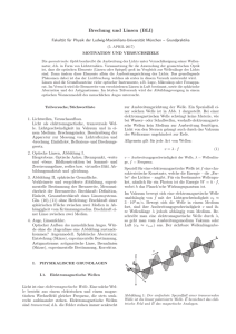 Brechung und Linsen (BLI)