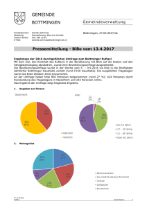 Ergebnisse Umfrage Ruftaxi Bottmingen
