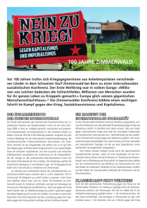 100 jahre zimmerwald - Tierrechtsgruppe Zürich