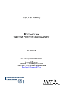 Komponenten optischer Kommunikationssysteme