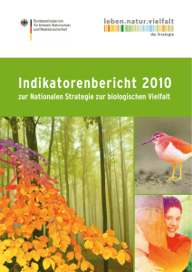 Indikatorenbericht 2010 - Biologische Vielfalt