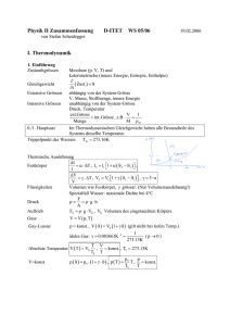 Physik II Zusammenfassung D-ITET WS 05/06 I