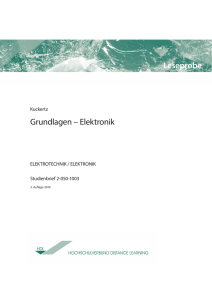 Leseprobe Grundlagen – Elektronik