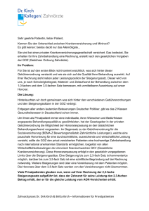 Informationen als pdf-download - Zahnärzte Dr. Kirch und Kollegen