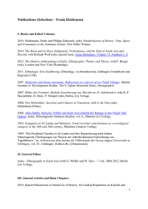 Publications (Selection) – Frank Heidemann - Ethnologie