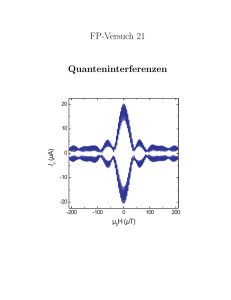 FP-Versuch 21 Quanteninterferenzen - Physik Uni