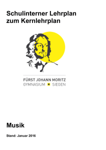 schulinterne Curriculum im Fach Musik - Fürst-Johann