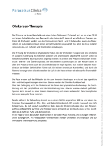 Ohrkerzentherapie - Paracelsus Klinik Al Ronc