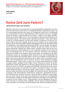 Keine Zeit zum Feiern? - Kleine Herzen Hannover e.V.