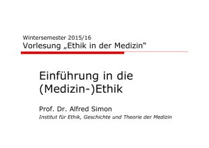 Einführung in die (Medizin