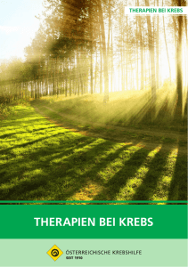 therapien bei krebs - Österreichische Krebshilfe