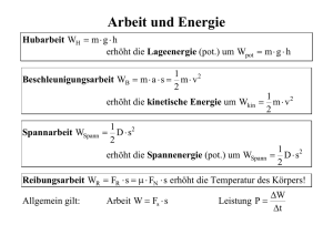 Arbeit und Energie - FOS/BOS Rosenheim