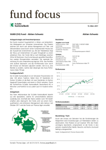 SGKB (CH) Fund - Aktien Schweiz Aktien Schweiz