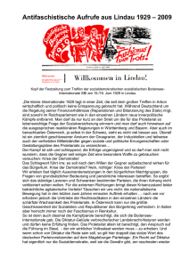 Antifaschistische Aufrufe aus Lindau 1929 bis 2009