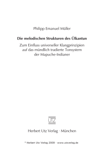 Philipp Emanuel Müller Die melodischen Strukturen des Ülkantun