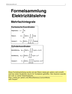 Formelsammlung Elektrizitätslehre