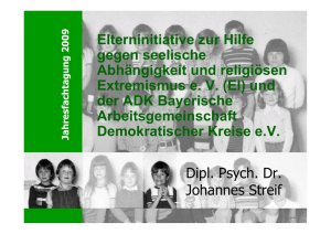 ADHS 2009 dr.streif - Elterninitiative zur Hilfe gegen seelische