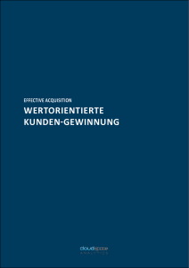 wertorientierte kunden-gewinnung