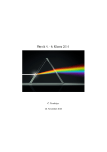 Physik 4. - 6. Klasse 2016