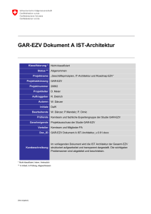 GAR-EZV Dokument A IST-Architektur
