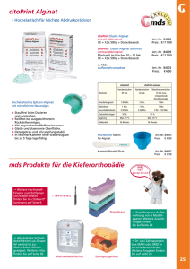 citoPrint Alginat mds Produkte für die Kieferorthopädie - MDS