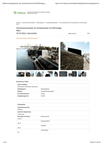 Hochwasserpumpwerk mit Auslassbauwerk und Wehranlage, Mainz