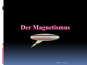 Magnetismus von Daniel Gruber