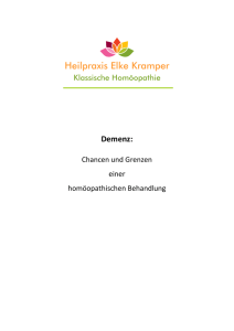 Demenz und Homöopathie