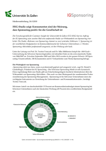 Sponsoring Metrics, Relevanz von Sponsoring