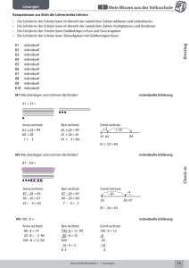 1 Mein Wissen aus der Volksschule Einstieg C heck-in