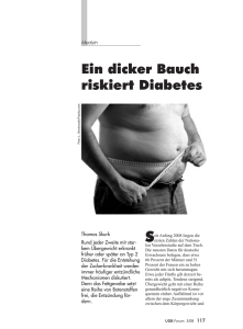 Bauchfett - Diabetesrisiko