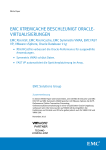 EMC XTREMCACHE BESCHLEUNIGT ORACLE