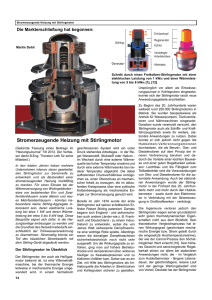 Stromerzeugende Heizung mit Stirlingmotor - Energie