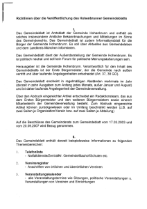 Gemeindeblatt Richtlinien
