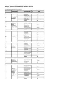 ASVN-Lehrplan Systemische Psychotherapie