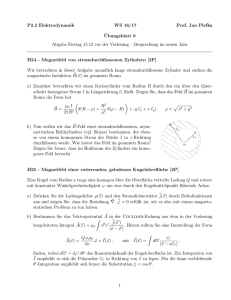 P2.2 Elektrodynamik WS 16/17 Prof. Jan Plefka ¨Ubungsblatt 8