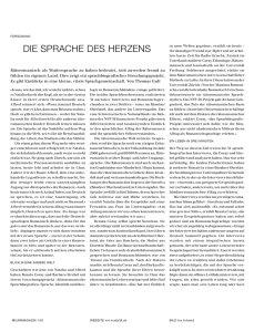 die sprache des herzens - UZH