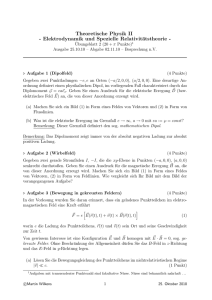 Theoretische Physik II - Elektrodynamik und Spezielle