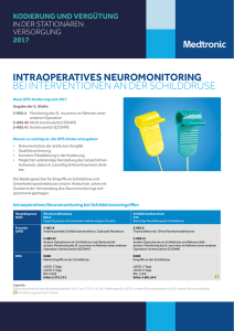 intraoperatives neuromonitoring bei interventionen an der schilddrüse
