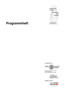 Programmheft - Arbeitstagung Mutterschaft