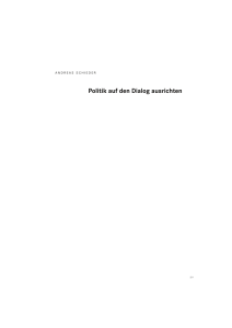 Politik auf den Dialog ausrichten - Österreichisches Jahrbuch für