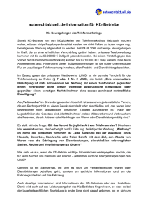 autorechtaktuell.de-Information für Kfz-Betriebe