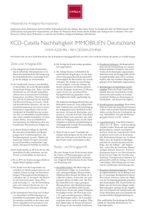 KCD-Catella Nachhaltigkeit IMMOBILIEN Deutschland