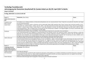 Posterpräsentation - Deutschen Gesellschaft für Soziale Arbeit