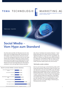 Social Media – Vom Hype zum Standard