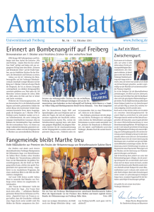 Erinnert an Bombenangriff auf Freiberg