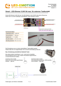 Smart - LED-Dimmer 5-24V 6A max. für externen - LED