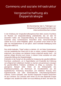 Commons und soziale Infrastruktur - iL Tübingen