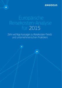 Europäische Reisekosten-Analyse für 2015